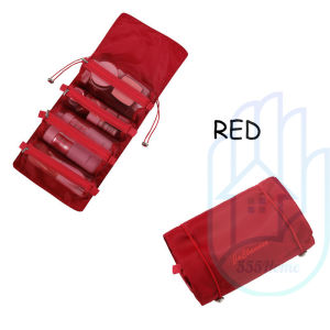 [SG] Travel Makeup Organizer Women Makeup Bag Cosmetic Pouch Toiletries Bag Makeup Brush Beauty Tools Storage Bags