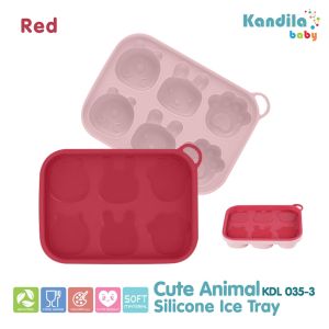 KANDILA BABY CUTE ANIMALS SILICONE ICE TRAY / KDL 035-3 / CETAKAN SILIKON SERBAGUNA TAHAN PANAS DINGIN AMAN UNTUK ANAK