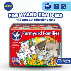 Trò chơi trí tuệ Farmyard Families - Orchard Toys giúp trẻ phát triển sự phối hợp tay mắt và ghi nhớ