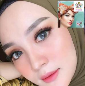 SOFTLENS GREY NEWBLUK 15mm NORMAL + GRATIS TEMPAT SOFLENS