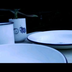 Enamel Soup Plate / Losa / Sartin / 22 cm - B