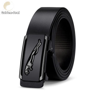 Belt For Men Man New Men Belt Mens 3.3cm Business Cow Leather Belt Toothless Automatic Buckle Jeans Pants Belts for Men 105-130cm