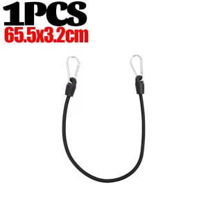 4PCS Motorcycle Helmet Strap Strechable Bungee Cord With Hook Versatile Elastic Rubber Rope Cycling Motorcycle Luggage Binding Ropes for Camping Accessories