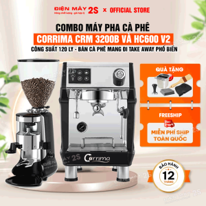 [HCM-Hàng sẵn] Combo Máy pha cà phê Gemilai CRM 3200B và máy xay cafe Heycafe HC600 - Công suất 140-150 ly - Phù hợp sử dụng cho kinh doanh cà phê - Bán cà phê mang đi cafe take away -  Bảo hành 12 tháng - Phiên bản mới nhất năm 2023