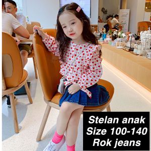 (LOLI-JKT) BS-122 STELAN LOVE SWEET ROK JEANS 100-140