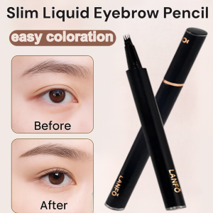 Slim Liquid Eyebrow Pencil With 3D Effect Waterproof Sweatproof Natural Wild Eyebrow Pencil Non-Decolorizing Eyebrow Pencil