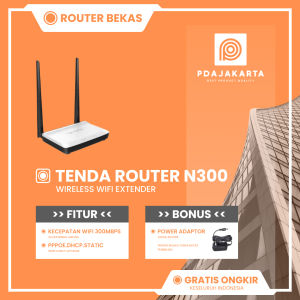 Router Tenda N300 Access Point Wireless Router WiFi 300Mbps Bekas Original