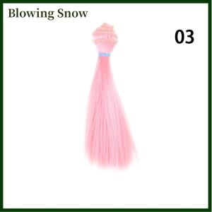 Blowing 15cm length natrual color thick 1 3 1 4 1 6 bjd wigs doll hair