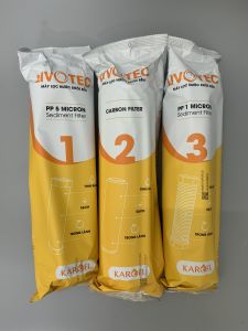 Bộ 3 Lõi Lọc Thô 123 KAROFI LIVOTEC Chính Hãng Mẫu Mới Có Vỏ Ngoài