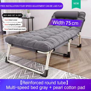 Folding bed portable office folding bed bedroom single folding bed heavy-duty folding bed