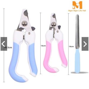 Pet Nail Clipper Nail Cutter Stainless Curve with Nail File Dog Dogs Cat Cats Pet Accessories Grooming