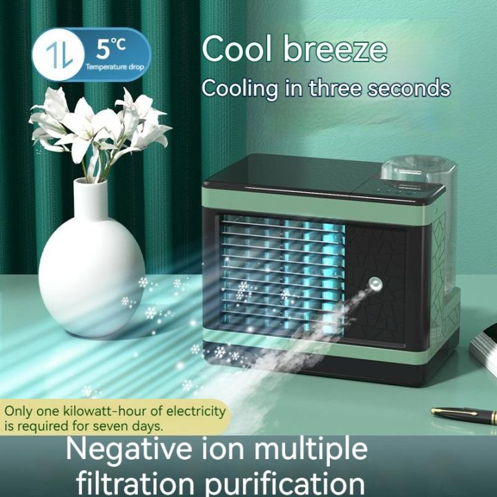 AIR COOLERS Portable Air Cooler Cooling Fan USB Charging Cold Spray Fan