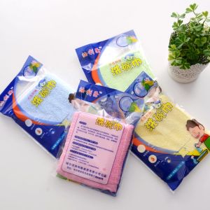 Kitchen Rags are not easy to be Stained with oil. Kitchen Towel added with Thick wood Fiber oil Dishwashing Towel