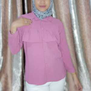 KEMEJA CRINKLE AIRFLOW/ KEMEJA CRINKLE REMPEL DADA Terbaru /KEYSA COLLECTION