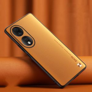 สำหรับ Honor 90 70 Pro Honor90 Honor70 90Pro 5G 2023 2022เคสโทรศัพท์ฝาหลังเคสกันกระแทกมือถือแฟชั่นหนังแบบเรียบง่ายกรอบ TPU แบบนุ่มทั้งหมดรวมสีทึบเคส