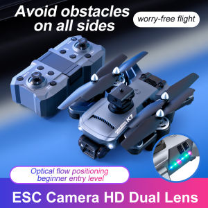 【COD 】K7 drone with camera remote control four-axis drone with 4k HD camera suitable for beginners WiFi FPV real-time recording high-altitude hovering four-side obstacle avoidance one-key take-off and landing gesture photo/video