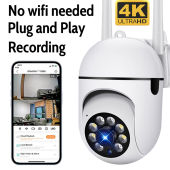 A7 cctv camera connect cellphone no wifi needed 8MP Indoor and Outdoor Two-Way Audio Night Vision waterproof