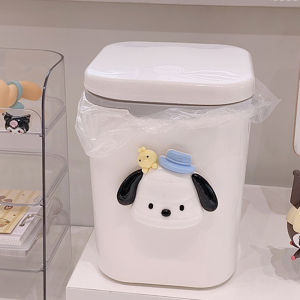 ZEEMIN Halloween Christmas Sanrio Kawaii Kuromi Waste Bin Cinnamoroll Pochacco Anime Cartoon Cute Household Dormitory Useful Concise Mini Desktop Trash Bin