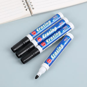 10pcs Erasing White Board Marker Black Drawing Pen: School Supplies & Office Markers