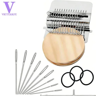Knit Patch Looms Kit Mini Portable Weaving Tool for Mending Jeans Socks DIY Weaving Art