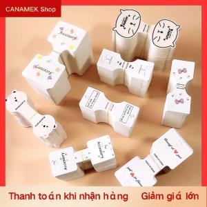 CS 50Pcs Trắng Gấp Bìa Dành Cho Người Lớn Trẻ Em Của Tóc Clip Bìa Tóc Sợi Dây Thừng Thẻ Tóc Trang Trí Mũ Vật Liệu Đóng Gói