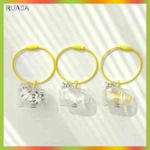 RUASA Cat Hair Storage Memorial Pendant Bag CharmPet Fur Keepsake BoxKeyring DIY Hangnging Decor AccessoriesGift For Cat Lovers