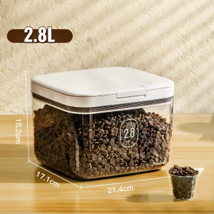 Pet Vacuum Food Container 5L/6L/10L/12L Food Storage Large Capacity Pet Food Container with Lid Moisture and Insect Proof For Dog and Cat
