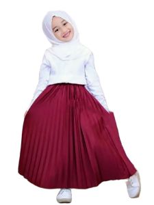 Rok Plisket Premium Anak/Rok Plisket Anak Tanggung 12 tahun tebal/rok plisket anak perempuan