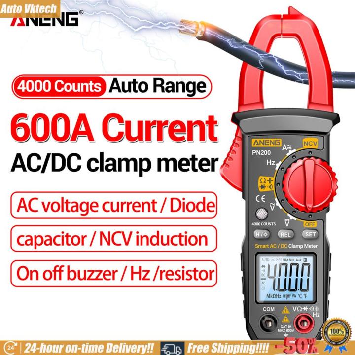 [Vktech]ANENG PN200/PN201/PN102+ แคลมป์มิเตอร์ไฟฟ้ากระแสตรง/กระแสสลับ ...
