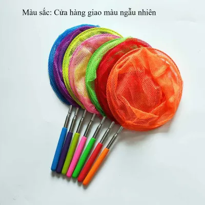 Vợt Tròn Bắt Cá Vớt Cá Cảnh Cán Rút Đủ Màu Đường Kính 20cm Cho Hồ Cá Cảnh - RA888