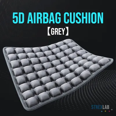 Patented Cushion Seat - Lumbar Butt Support Protector Stress Relief Comfort Airbag Chair Washable Pad Foam for Driving Gaming | Strexlab
