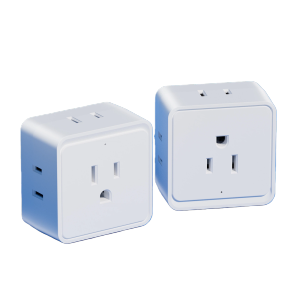 CHIEFWAY 1 Pack Multi Plug Wall Charger Power Strip with USB-A / USB C Ports Wall Socket Extender