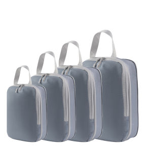 4Pcs Travel Compressible Packing Storage Bag Portable Cubes Waterproof Suitcase Clothes Organizers Handbag Luggage Storage Cases