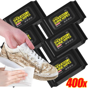 400Pcs Disposable Shoe Cleaning Wipes / Disposable Travel Portable Dirt Removal Wipes / Shoe Shine Artifact Cleaning Tool