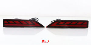 SNCN 2PCS 12V Car LED Rear Bumper Lamps For Toyota Veloz 2021-2023 Fog Lamps Brake Turn Signal Reflector Indicators Taillights