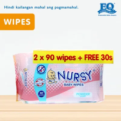 [PROMO PACK] Nursy Wipes Scented 120s x 2 packs (240 pulls)