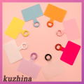 Kuzhina จี้เข็มกลัดโลหะยึดติดกับคลิปสายคล้องโทรศัพท์มือถือ,แผ่นป้ายติดแน่นสำหรับโทรศัพท์ป้องกันการสูญหายสายคล้องอเนกประสงค์การ์ดแบบยึดติด. 