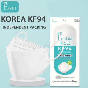 FUNLALA 50pcs KF94 face cover Korean version of adult protective breathing shield 4 layers to protect respiratory health Anti-bacterial and anti-pollution face protection face protection