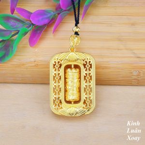 Dây Chyền Nam Nữ Kinh Luân Xoay Chữ Vạn ( Om Mani Padme Hum ) Phật Giáo Tây Tạng DCKINHLUAN8