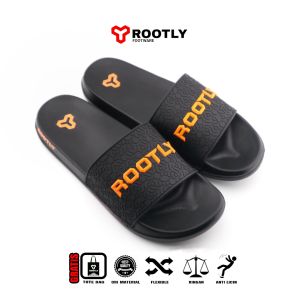 Rootly - Sandal slip on Pria Wanita Osoba Brodo Slop Slide 38 - 44 Rubber Phylon