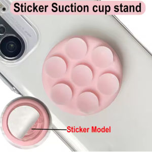 Universal Silicone Suction Cup Phone Holder Non-slip Collapsible Phone Grip Stand Phone Accessory