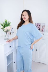 GALERI Setelan Wanita Viral Oneset Lengan Pendek Zee Ruffle