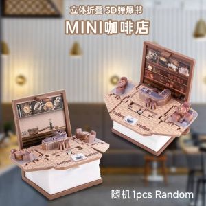 3D Folding Pop-up Book Mini Keychain Magic Castle Toys Creative World