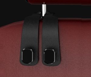 Double Car Seat Back Hook Suede Universal Car Grocery Bag Hanger Multi-Function Organizer Cangkuk Kereta