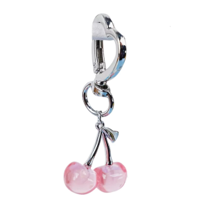 Delicate Cherry Pendant Statement Pendant Bag Pendant Key Ornament Resin Texture Great for Dating and Social Event