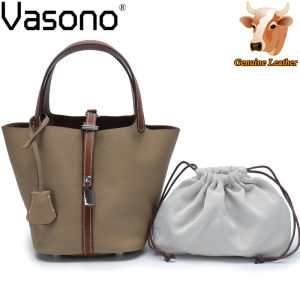 Vasono High Quality Top Grain 100% Genuine Cow Leather Women Top Handle Bags Handbag