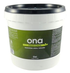 ONA Gel Fresh Linen  4 Liter/1 Gallon (Neutralizes odors naturally Deodorization Gel  Essential Oil Based Gel Smoke Smell Eliminator Food Safe Deodorizer Not masking agent )