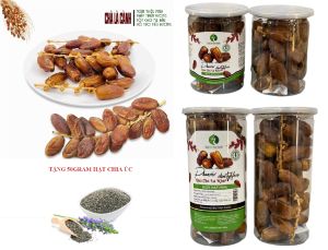 [ TẶNG 25GRAM HẠT CHIA ÚC ] Chà Là Sấy Dẻo Nguyên Cành Không Đường Tunisia 250gram 500gram TH FONUT TẠI MINH ĐẠT FOODS - Chà là Sấy Nguyên cành Thổ Nhĩ Kỳ