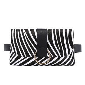Tas Pinggang Mini Wanita Fashion Style Korea Kasual Waistbag Kulit PU Corak Trendy Cewek COD T212