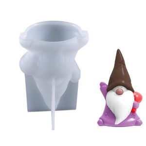 TURHA Resina Epoxy DIY Christmas Tree Home Decoration Gifts Santa Claus Snowman Snowman Mold Christmas Decoration Silicone Mold Candle Mould